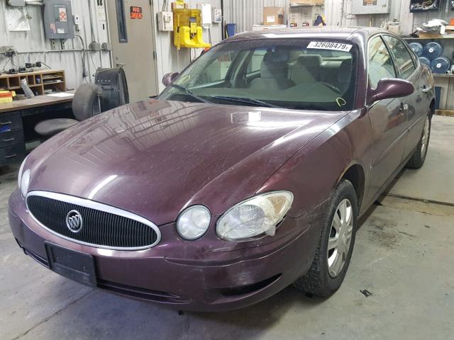 2G4WC582661308092 - 2006 BUICK LACROSSE C MAROON photo 2