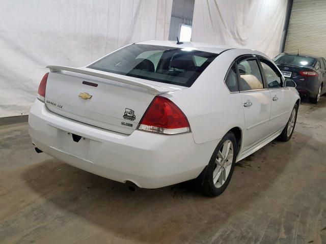 2G1WC5E38D1212987 - 2013 CHEVROLET IMPALA LTZ WHITE photo 4