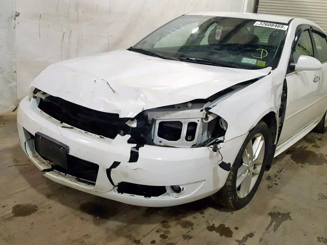 2G1WC5E38D1212987 - 2013 CHEVROLET IMPALA LTZ WHITE photo 9