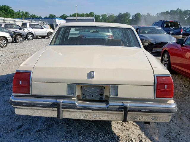 1G3AN69Y3EX356409 - 1984 OLDSMOBILE DELTA 88 R CREAM photo 9