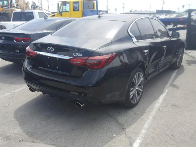 JN1EV7AP5KM514484 - 2019 INFINITI Q50 LUXE BLACK photo 4