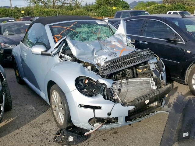 3VWRG3AL2AM005502 - 2010 VOLKSWAGEN NEW BEETLE BLUE photo 1