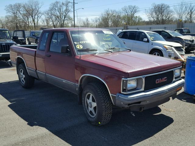 1GTDT19Z1M2537924 - 1991 GMC SONOMA MAROON photo 1