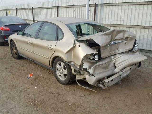 1FAHP56S81A150749 - 2001 FORD TAURUS SEL GOLD photo 3