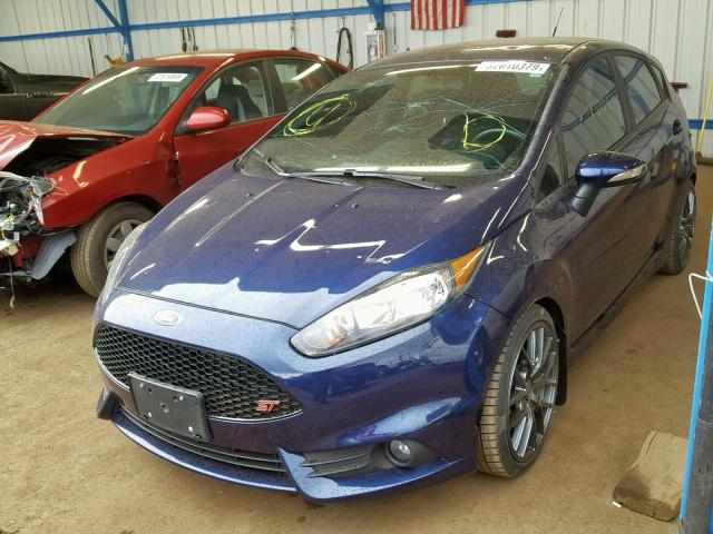 3FADP4GX8GM149406 - 2016 FORD FIESTA ST BLUE photo 2