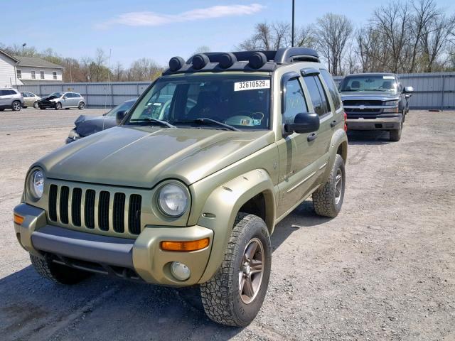 1J4GL38K73W579514 - 2003 JEEP LIBERTY RE GREEN photo 2