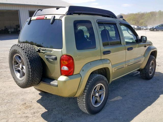 1J4GL38K73W579514 - 2003 JEEP LIBERTY RE GREEN photo 4