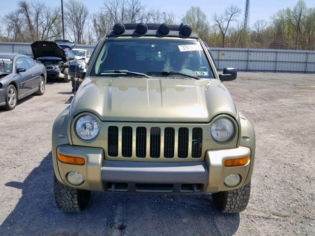 1J4GL38K73W579514 - 2003 JEEP LIBERTY RE GREEN photo 9