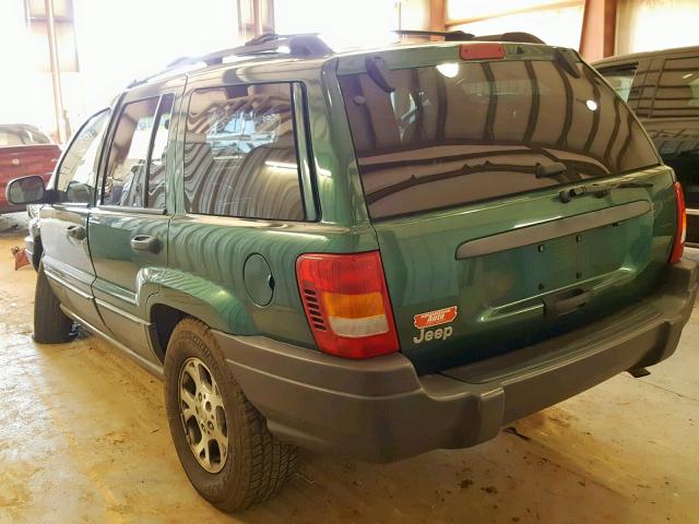 1J4G258S7XC782716 - 1999 JEEP GRAND CHER GREEN photo 3