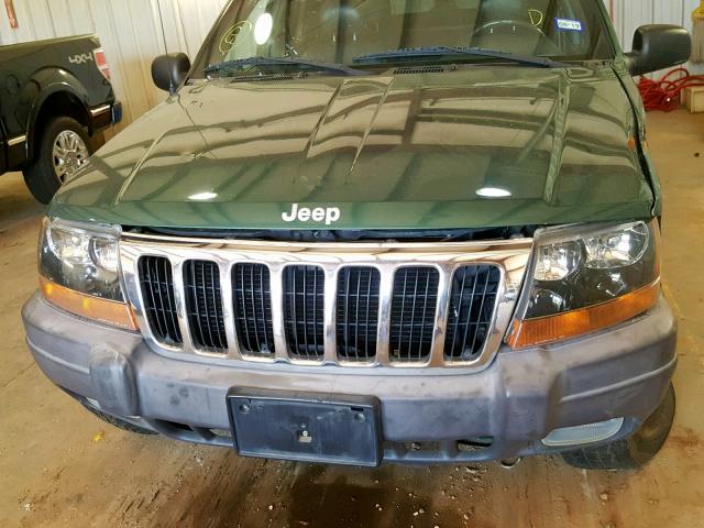 1J4G258S7XC782716 - 1999 JEEP GRAND CHER GREEN photo 7