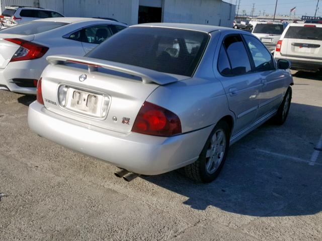 3N1AB51D75L548717 - 2005 NISSAN SENTRA SE- SILVER photo 4