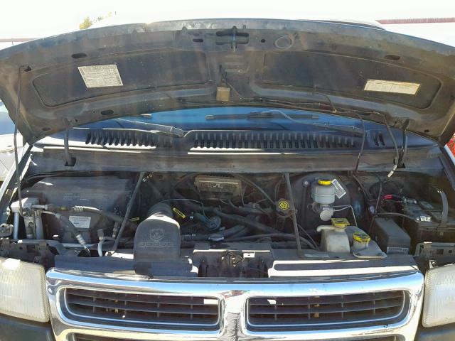 2B6HB11X72K104764 - 2002 DODGE RAM VAN B1 GREEN photo 7