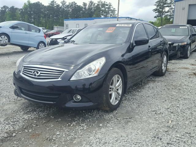 JN1CV6AP1DM725492 - 2013 INFINITI G37 BASE BLACK photo 2