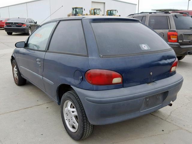 2C1MR2267V6765674 - 1997 GEO METRO BLUE photo 3