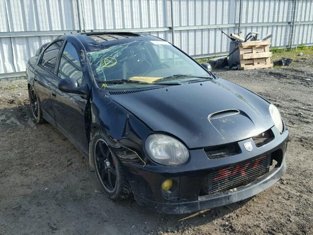 1B3ES66S44D640434 - 2004 DODGE NEON SRT-4 BLACK photo 1