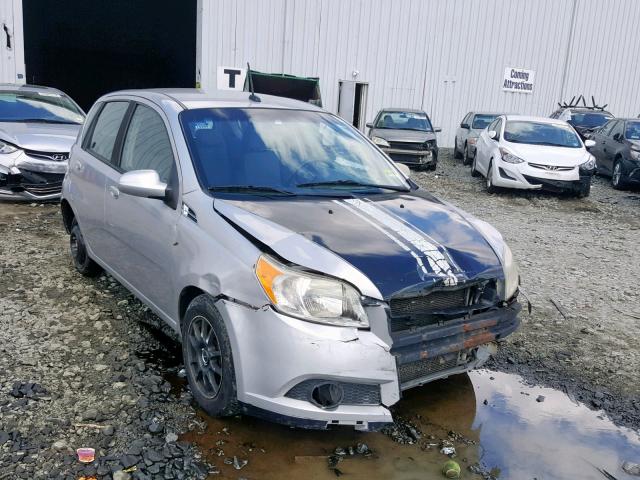 KL1TD66E69B625499 - 2009 CHEVROLET AVEO LS SILVER photo 1