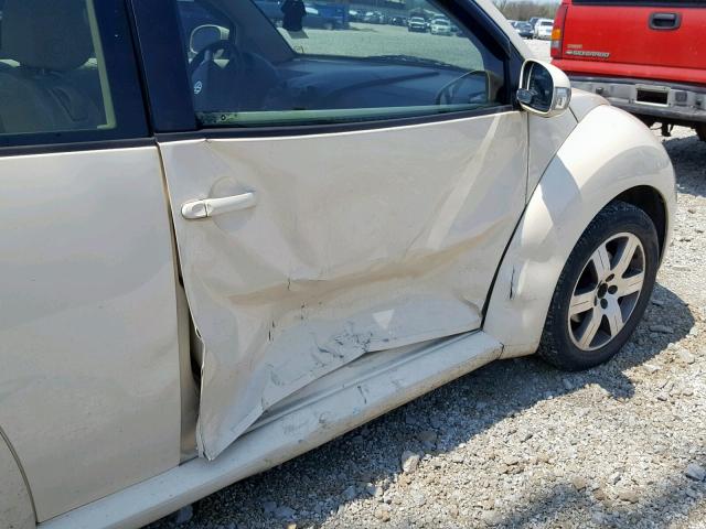 3VWRR31C46M406454 - 2006 VOLKSWAGEN NEW BEETLE CREAM photo 9