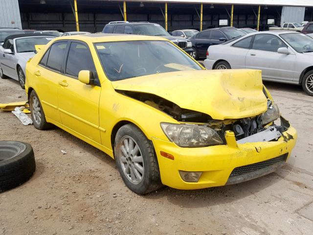 JTHBD192920034348 - 2002 LEXUS IS 300 YELLOW photo 1