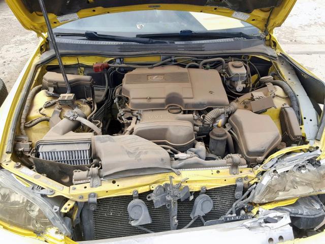 JTHBD192920034348 - 2002 LEXUS IS 300 YELLOW photo 7