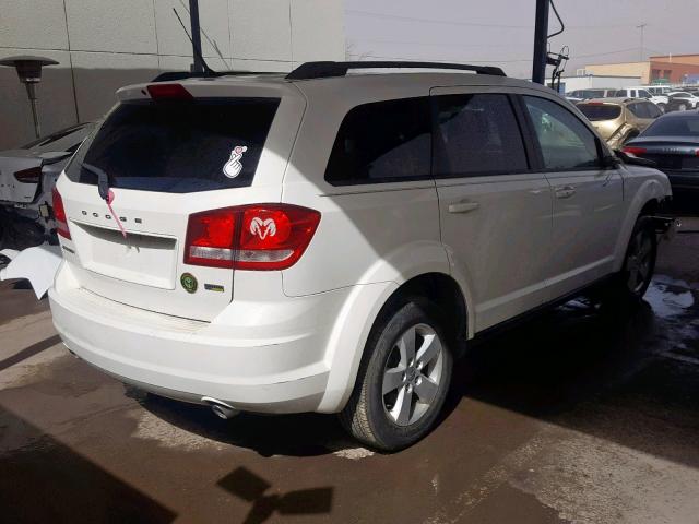 3D4PG1FG4BT513975 - 2011 DODGE JOURNEY MA WHITE photo 4