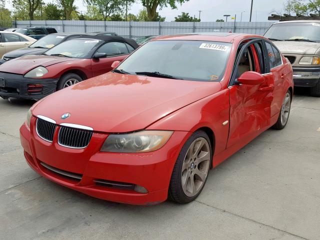 WBAVB335X6KS37727 - 2006 BMW 330 I RED photo 2