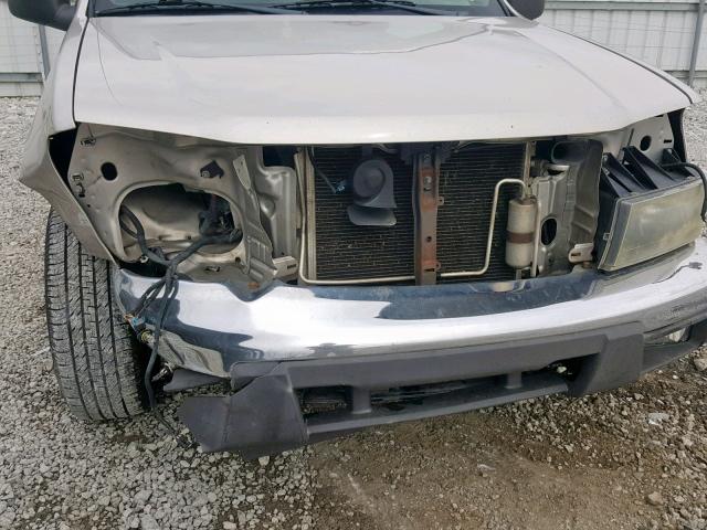 1GCCS13EX78210122 - 2007 CHEVROLET COLORADO SILVER photo 9