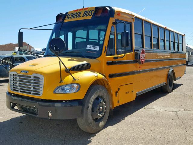 4UZABRDT5DCBU3987 - 2013 FREIGHTLINER CHASSIS B2 YELLOW photo 2