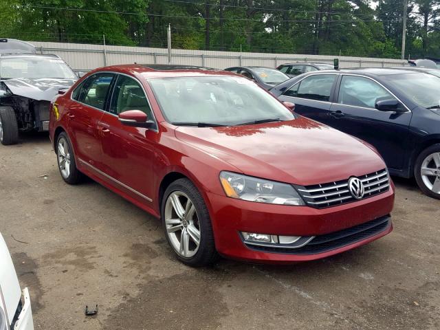 1VWBV7A34FC014757 - 2015 VOLKSWAGEN PASSAT SE RED photo 1