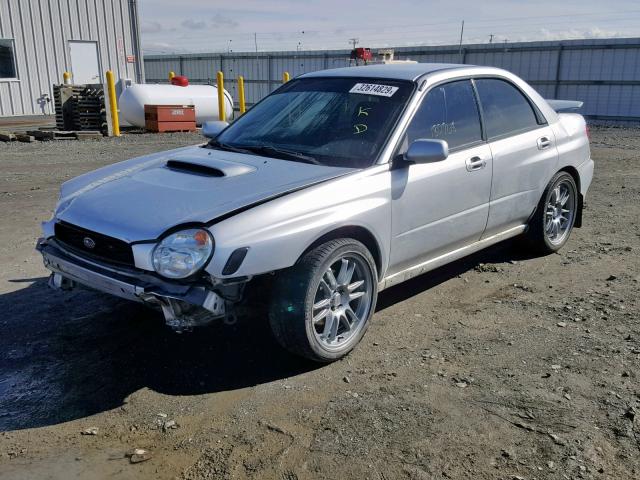 JF1GD29603G509884 - 2003 SUBARU IMPREZA SILVER photo 2