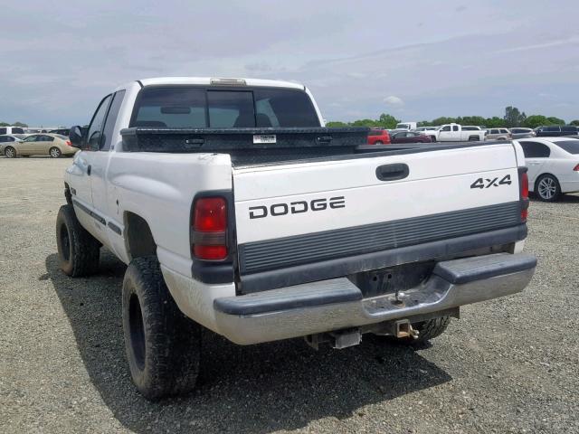 1B7KF2362XJ610960 - 1999 DODGE RAM 2500 WHITE photo 3