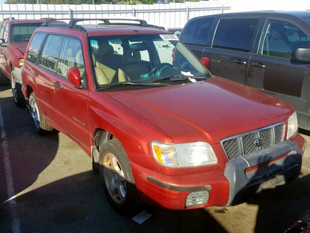 JF1SF65632H716845 - 2002 SUBARU FORESTER S RED photo 1