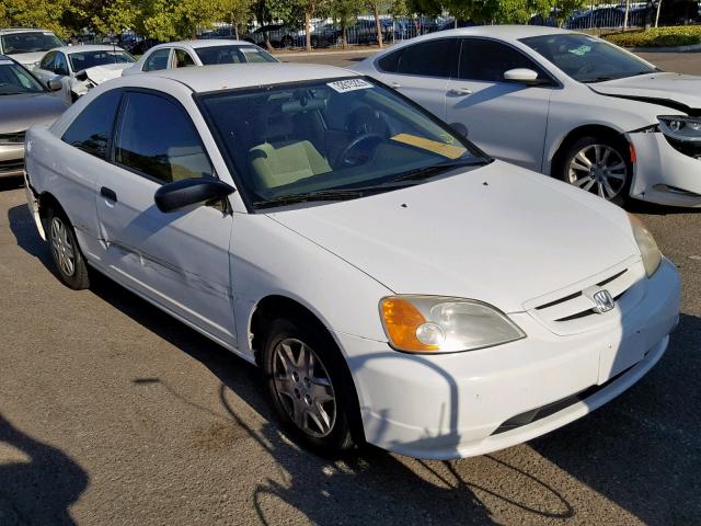 1HGEM22253L046738 - 2003 HONDA CIVIC DX WHITE photo 1