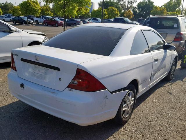 1HGEM22253L046738 - 2003 HONDA CIVIC DX WHITE photo 4