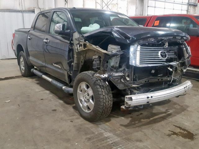 5TFHY5F1XDX296067 - 2013 TOYOTA TUNDRA CRE GRAY photo 1