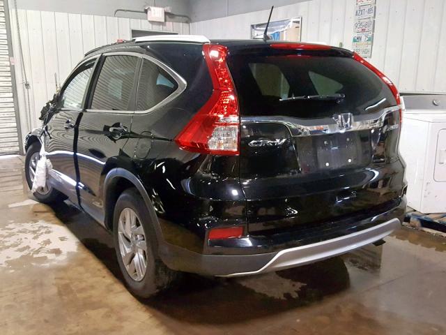 5J6RM4H75GL055423 - 2016 HONDA CR-V EXL BLACK photo 3