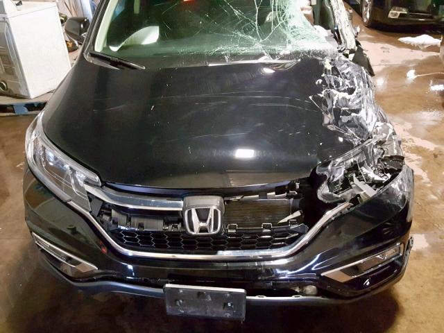 5J6RM4H75GL055423 - 2016 HONDA CR-V EXL BLACK photo 7