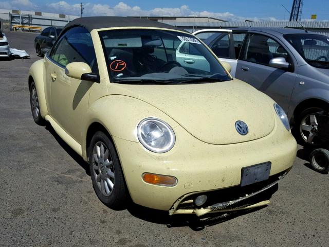 3VWCM31YX4M329912 - 2004 VOLKSWAGEN NEW BEETLE ყვითელი ფოტო 1