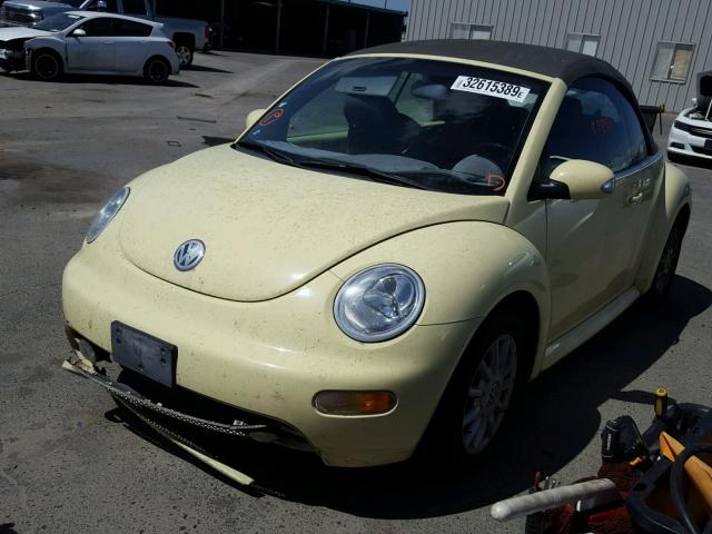 3VWCM31YX4M329912 - 2004 VOLKSWAGEN NEW BEETLE ყვითელი ფოტო 2