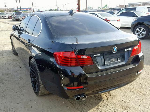 WBA5A7C50ED613378 - 2014 BMW 528 XI BLACK photo 3