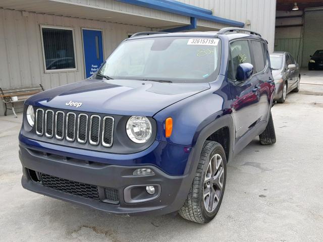 ZACCJBBT7GPD83856 - 2016 JEEP RENEGADE L BLUE photo 2
