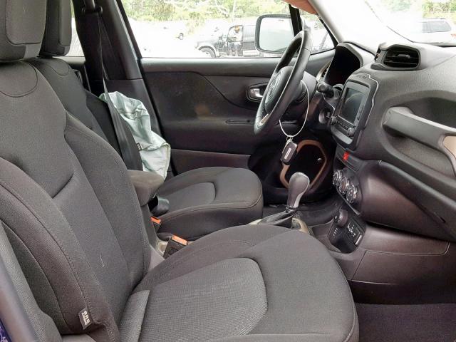 ZACCJBBT7GPD83856 - 2016 JEEP RENEGADE L BLUE photo 5