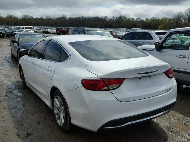 1C3CCCAB8GN124895 - 2016 CHRYSLER 200 LIMITE WHITE photo 3