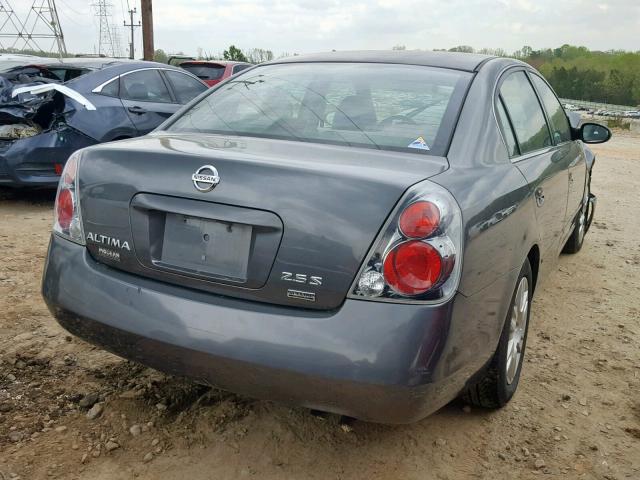 1N4AL11D06C169323 - 2006 NISSAN ALTIMA S GRAY photo 4