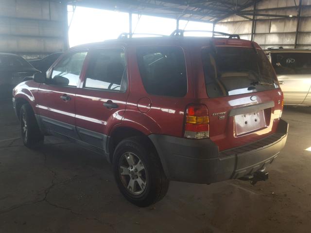 1FMYU93105KD72669 - 2005 FORD ESCAPE XLT MAROON photo 3