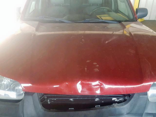 1FMYU93105KD72669 - 2005 FORD ESCAPE XLT MAROON photo 7