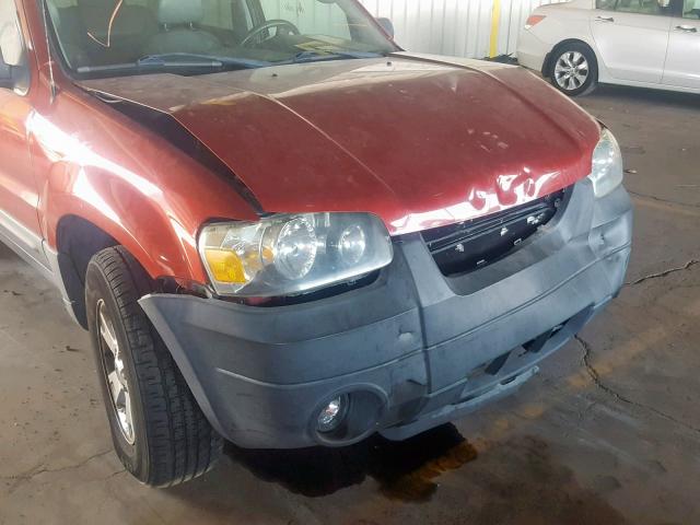 1FMYU93105KD72669 - 2005 FORD ESCAPE XLT MAROON photo 9