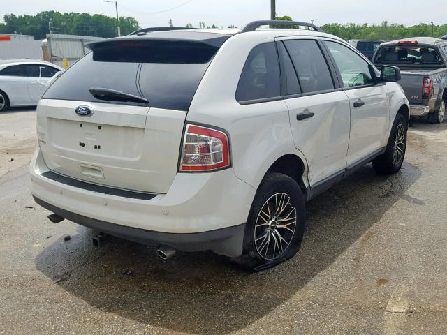 2FMDK36C89BA87121 - 2009 FORD EDGE SE WHITE photo 4