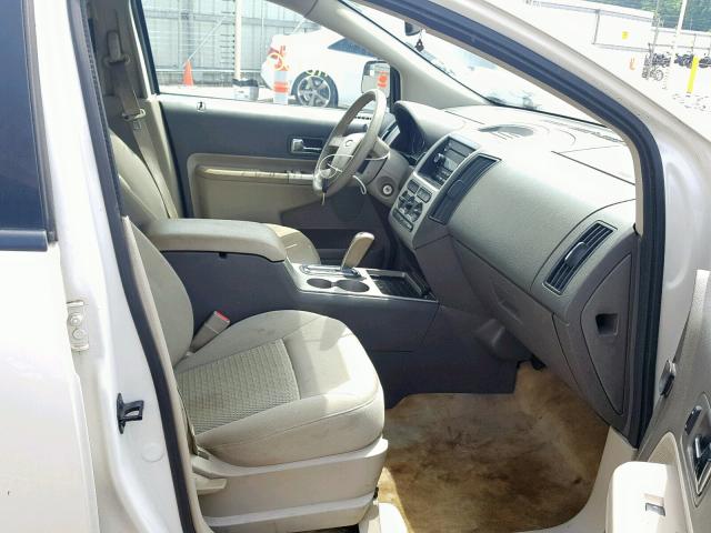 2FMDK36C89BA87121 - 2009 FORD EDGE SE WHITE photo 5