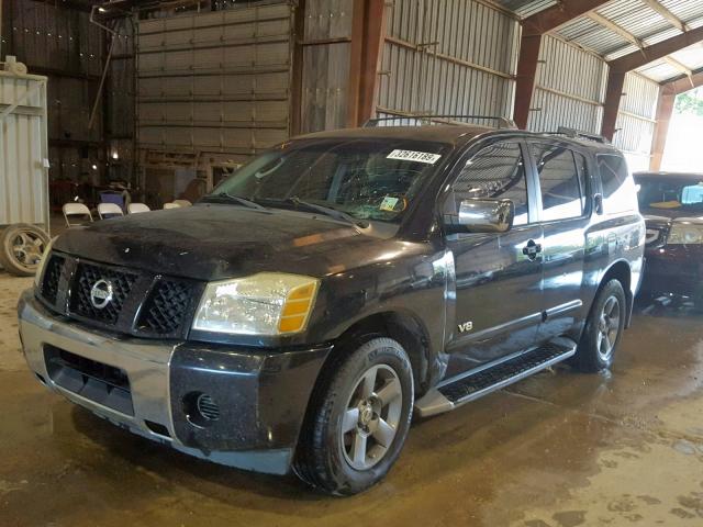 5N1AA08A55N704134 - 2005 NISSAN ARMADA SE BLACK photo 2