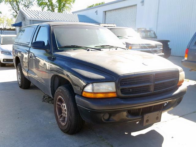 1B7FL26X0XS283676 - 1999 DODGE DAKOTA BLACK photo 1